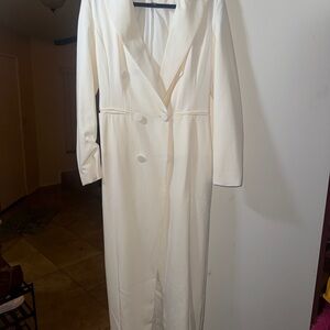 STYLEWE Ivory Double-Breasted Blazer